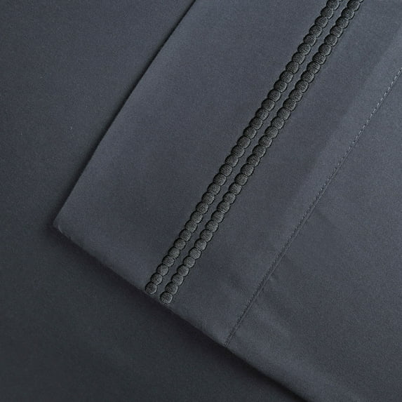 Heritage 3000 Series 2 Piece 2 Line Embroidery Pillowcase Set by Superior