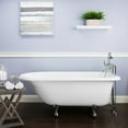 thumbnail image 1 of Heritage 54 Inch Cast Iron Classic Clawfoot Tub - Rim Faucet Drillings, 1 of 2