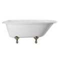thumbnail image 1 of Heritage 72 Inch Cast Iron Classic Clawfoot Tub - No Faucet Drillings, 1 of 2
