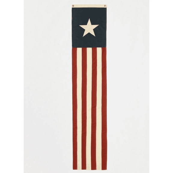 Heritage American Flag Banner 20"W, 96"L | 250th USA Independence Day Patriotic Outdoor & Indoor Decoration | Red, White & Blue Stars and Stripes Banner for Home, Garden, Porch, Patio