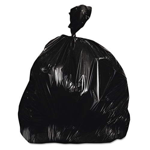 Heritage High-Density Coreless Can Liners, 33 gal, 16 mic, 33 x 40, Black, 250/Carton