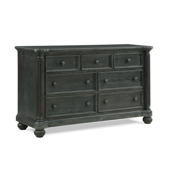 Kingsley Charleston 7 Drawer Dresser in Weathered Woodland