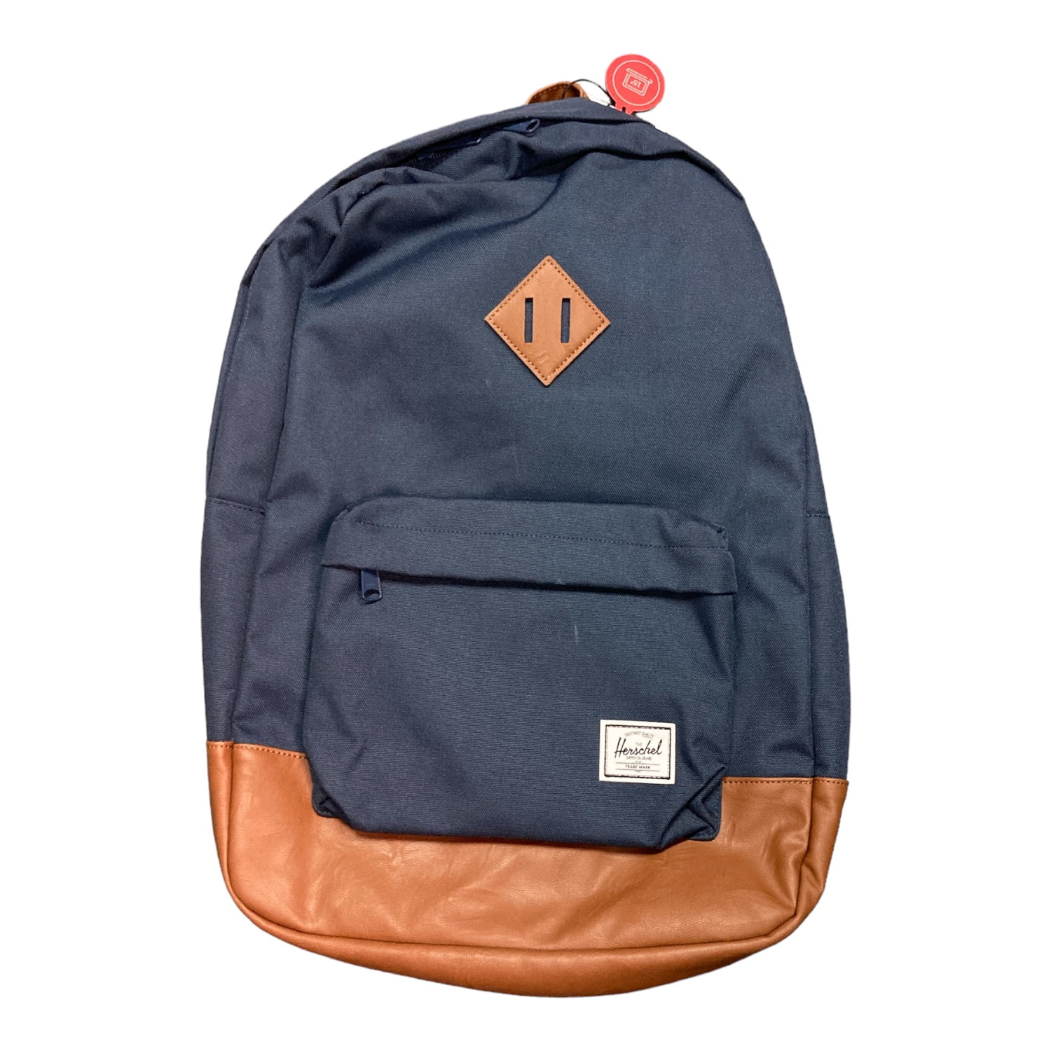 Navy canvas backpack discount