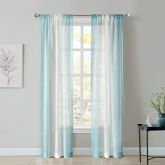 Heritage Club Ombre Sheer Single Window Panel
