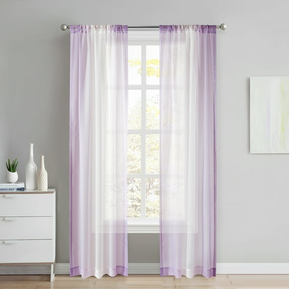 Heritage Club Ombre Sheer Single Window Panel