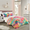 thumbnail image 1 of Heritage Club Rainbow Bright Faux Fur Comforter Set, Twin/Twin XL, 1 of 5
