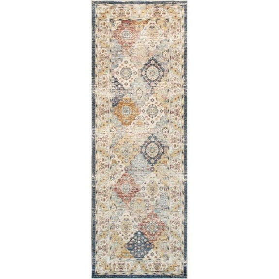 Heritage Collection Power Loom Polypropyle & Polyester Rug- 2' 6' X 10' 0'