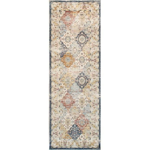 Heritage Collection Power Loom Polypropyle & Polyester Rug- 2' 6' X 10' 0'