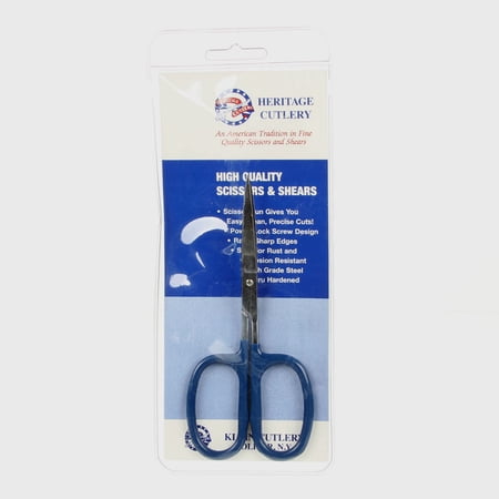 Heritage Cutlery 5 1/2 Inch Large Loop Curved Blade Machine Embroidery Scissors VP1