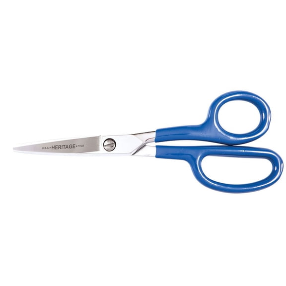 Heritage Cutlery 717CB 7 7/8'' Carpet Napping Shear / Curved Handle /