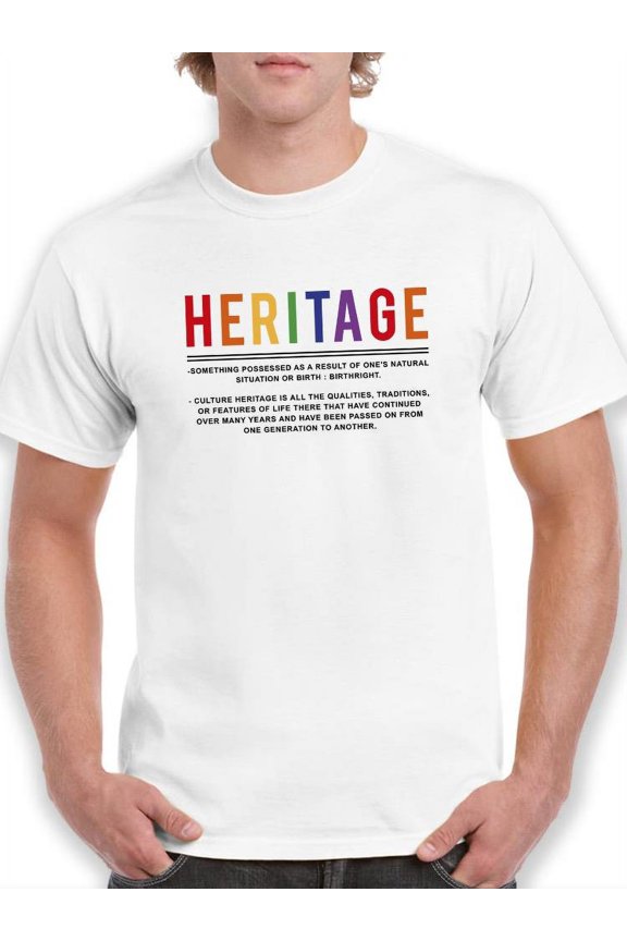 Heritage Definition T-Shirt Men -Smartprints Designs, Male Large