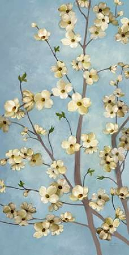 Heritage Dogwood 1 Canvas Art - Art Atelier Alliance (12 x 18)
