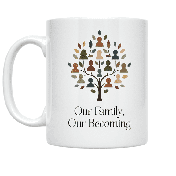 Heritage Family Tree Design - Family Members - 11 oz Ceramic Coffee Mug