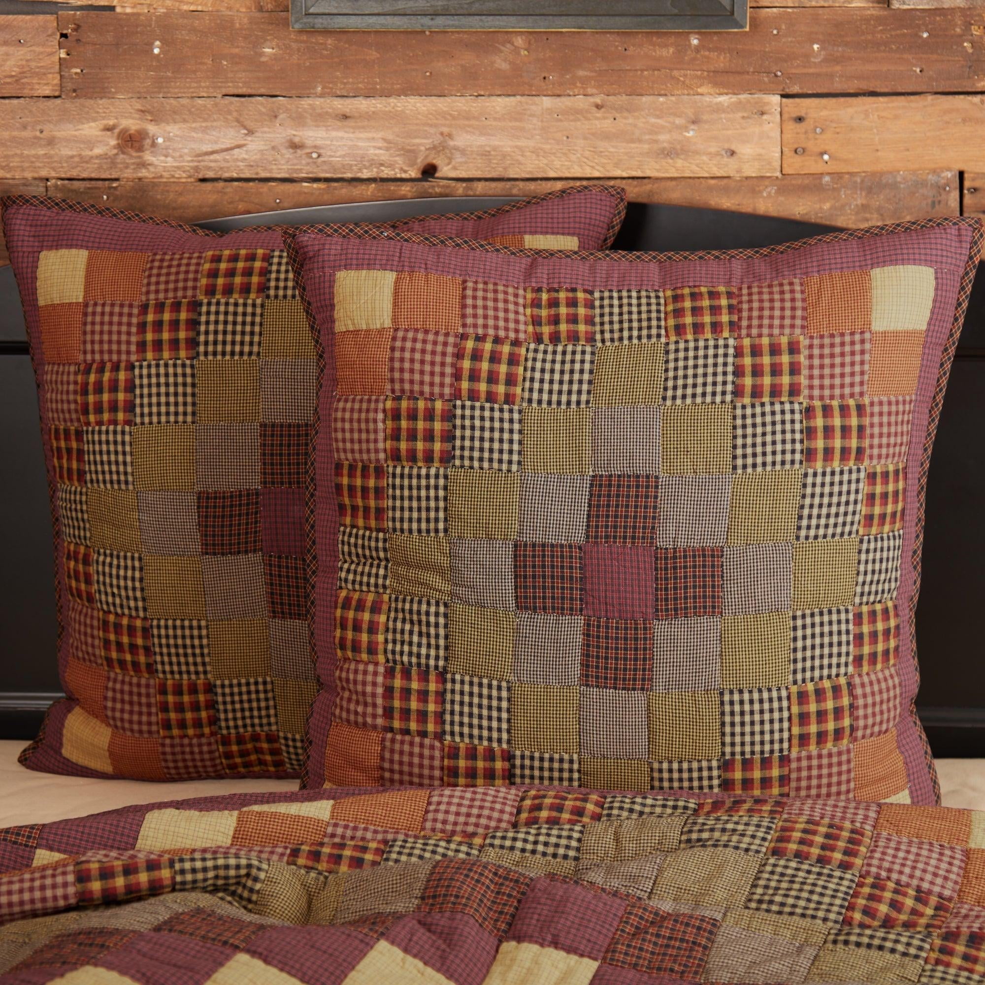 Victorian Heart Heritage Farms Quilted Euro Sham