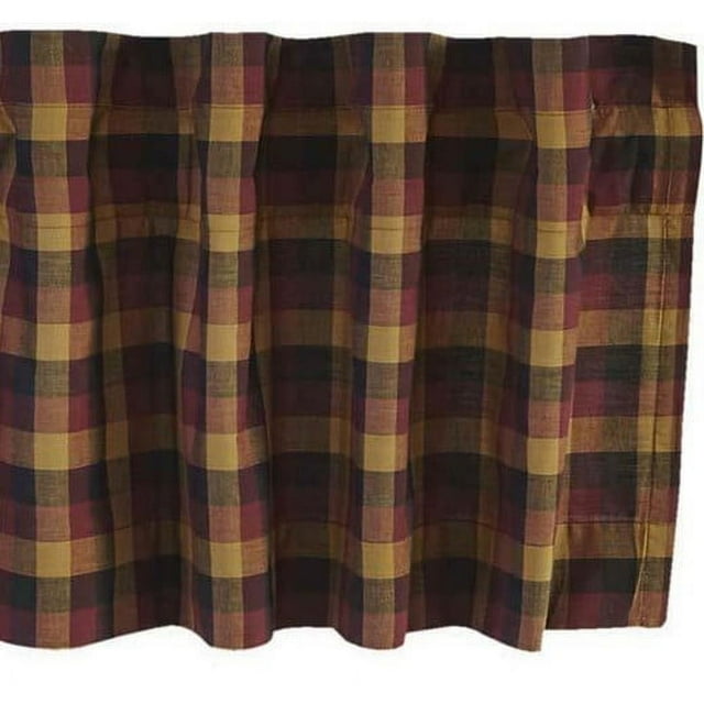 Heritage Farms Primitive Check Valance - 90x16