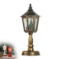 thumbnail image 1 of Heritage Glow Snow Lantern - Animated Santa with LED Lights & Holiday Music, Battery/USB Powered Tabletop Decor (Christmas/Home/Party), 1 of 7