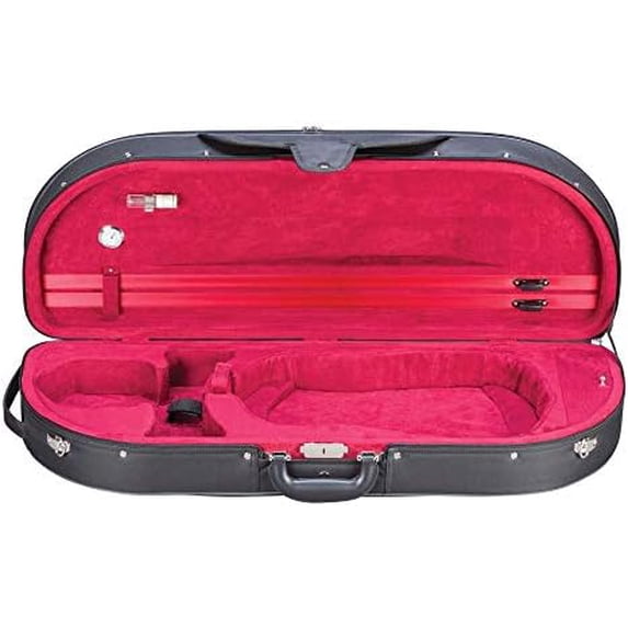 Heritage Go! Viola Case Lightweight with Backpack Straps, Fits 16"-16.5" Violas, Foam Shell, Hygrometer & Music Pocket$$Music