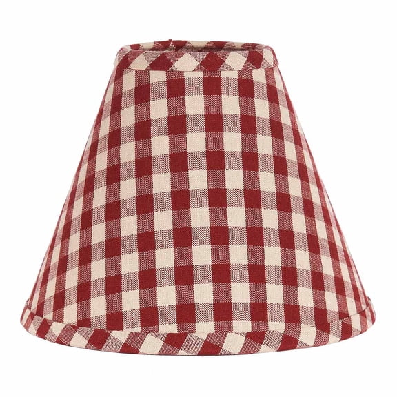 Heritage House Barn Red 6" Bulb Clip Fabric Lamp Shade by Raghu