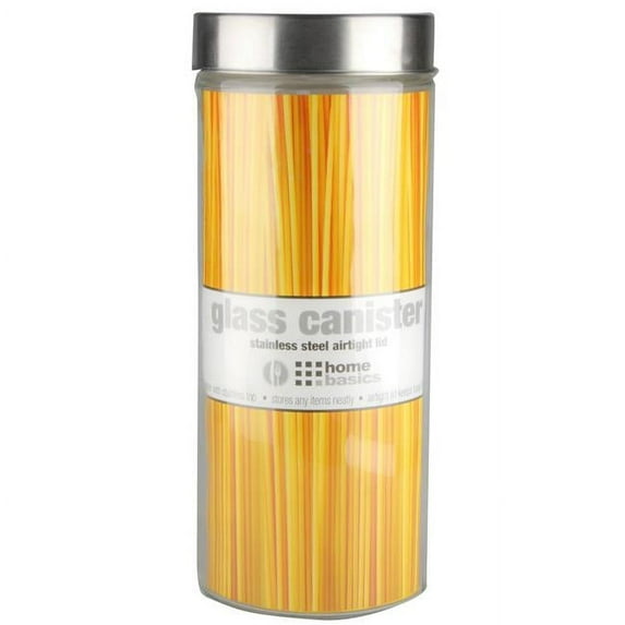 Heritage Houseware HERGJ10827 Heritage Houseware Glass Canister with Air-Tight Stainless Steel Twist Top Lid