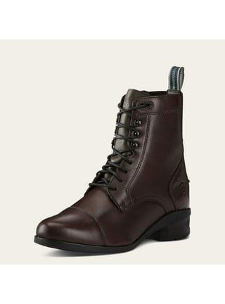 Black ariat top lace up boots