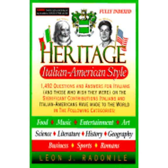 Pre-Owned Heritage Italian-American Style Paperback Leon J. Radomile
