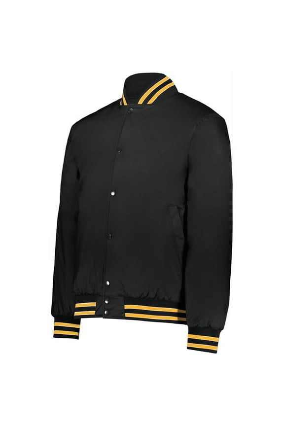 Heritage Jacket - Black - Light Gold & White - Medium