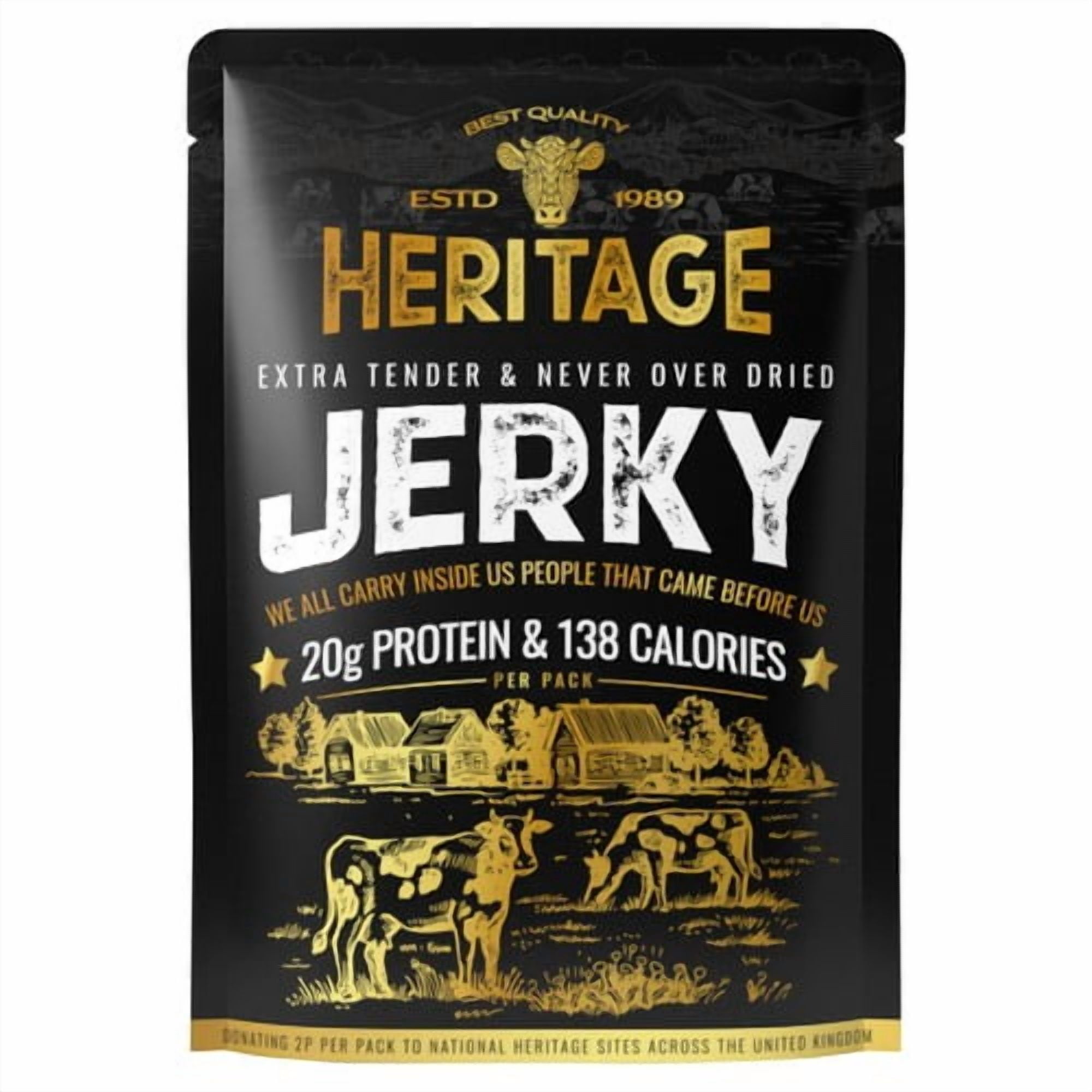 Heritage Jerky 55g, British Import (Pack of 3)
