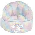 thumbnail interactive-video image 1 of Heritage Kids Multicolored Tie Dye Unicorn Round Bean Bag for Children's Room Décor, 1 of 9