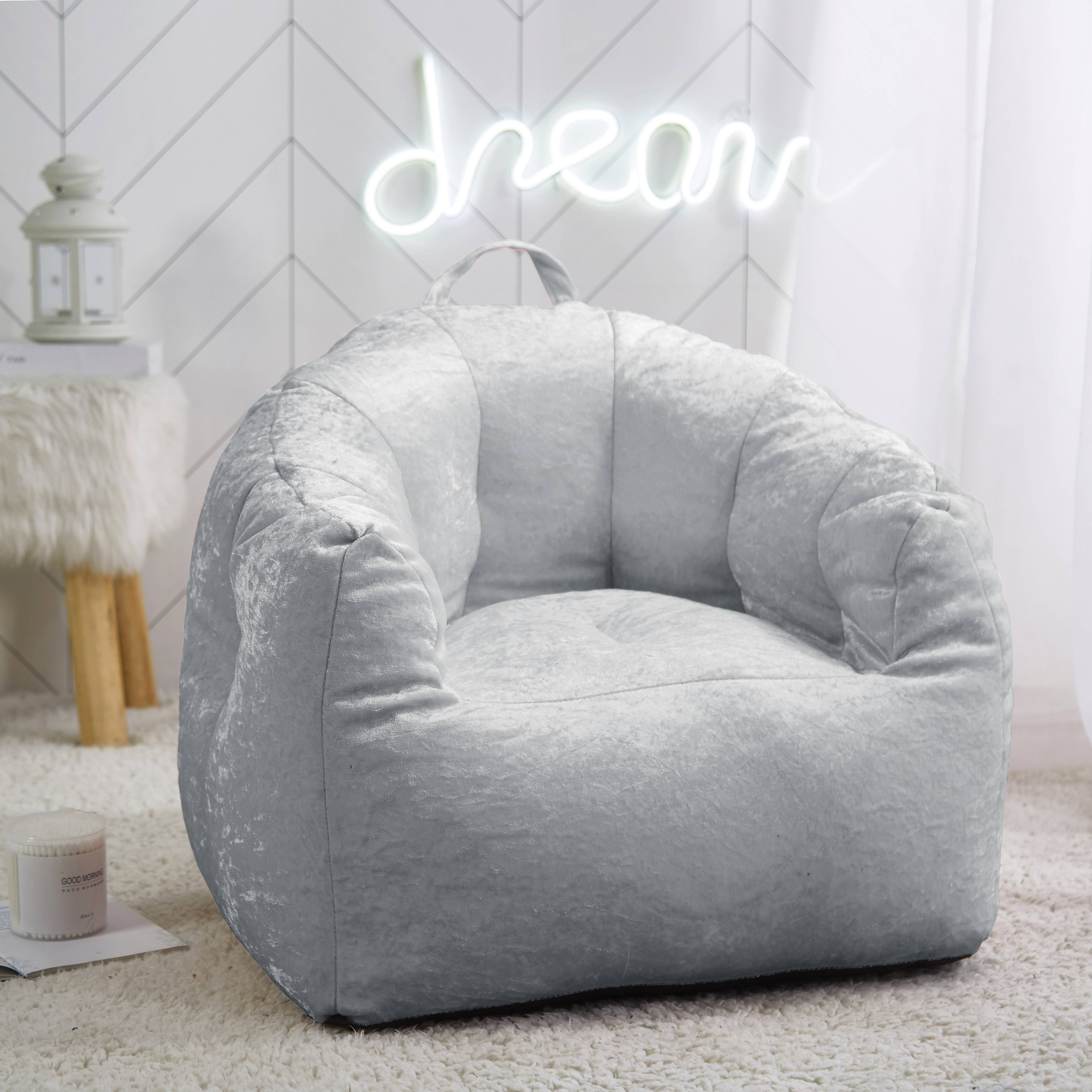 Heritage Kids Velvet Bean Bag Chair