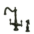 thumbnail image 1 of Heritage Kitchen Faucet with Brass Sprayer - Oil Rubbed Bronze Finish, 1 of 1