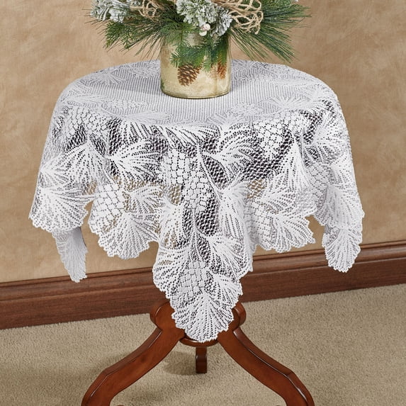 Heritage Lace WL-3636W 36 x 36 in. Woodland Table Topper