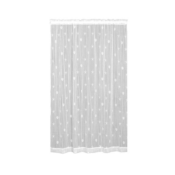 Heritage Lace 45 x 63 in. Sand Shell Panel, White