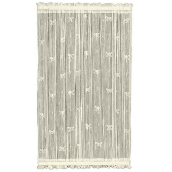 Heritage Lace 7185E-4572DP 45 x 72 in. Dragonfly Drop Door Panel, Ecru