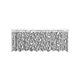 Heritage Lace Bristol Garden 60-inch x 18-inch Valance White