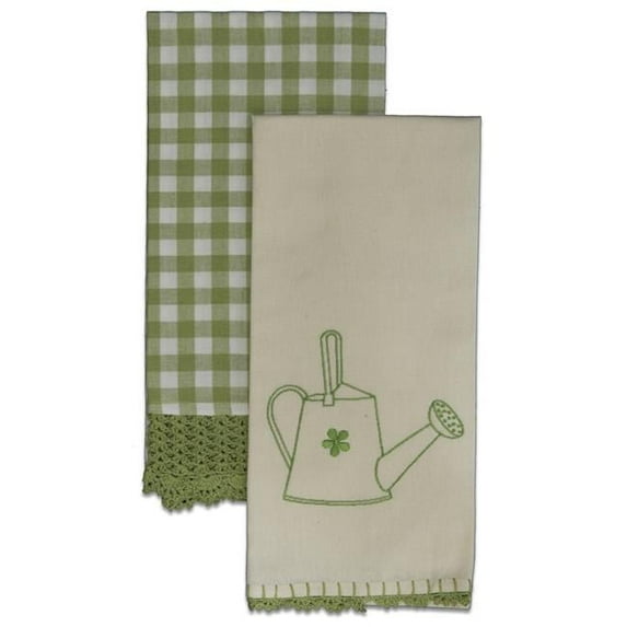 Heritage Lace CETT-4-S Crochet Envy Tea Towel Set - Fern - 2 Piece