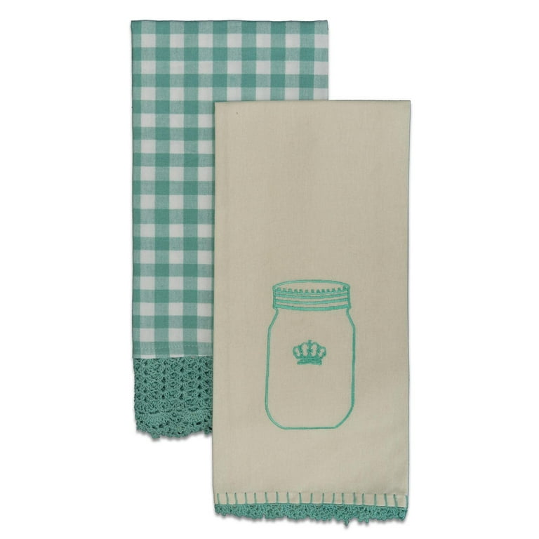 Crochet Envy 18 in. x 26 in. Teal Tea Towel Set (Set of 2) Crochet Envy 18 in. x 26 in. Teal Tea Towel Set (Set of 2)