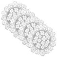 thumbnail image 1 of Heritage Lace DW-1400W-S 14 in. Dogwood Round Doily - White - Set of 4, 1 of 5