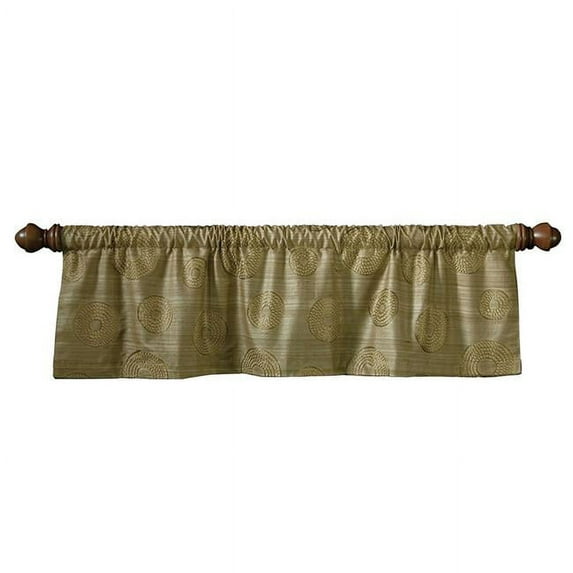 Heritage Lace Downton Abbey Olive Bronze Serenity Valance, 52'x16'
