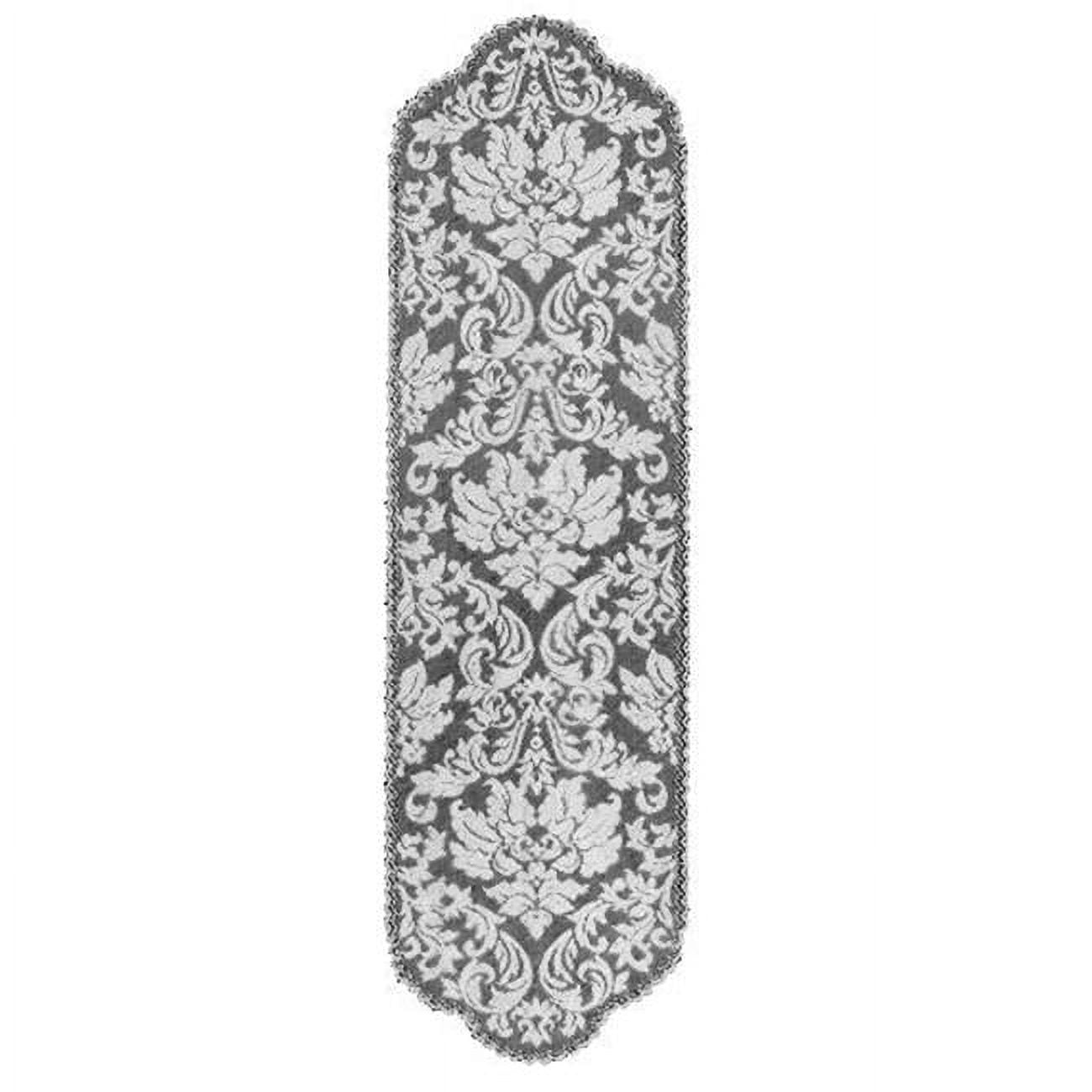 Colonial Gold Polyester Damask Table Runner 14 x 64