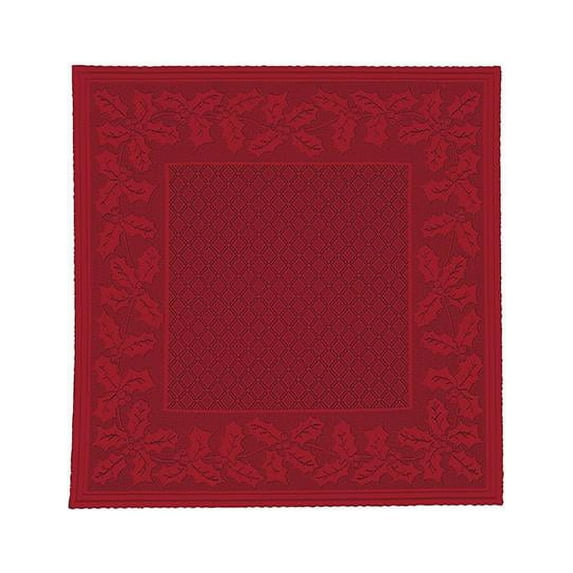 Heritage Lace HV-3636R 36 x 36 in. Holly Vine Table Topper, Red