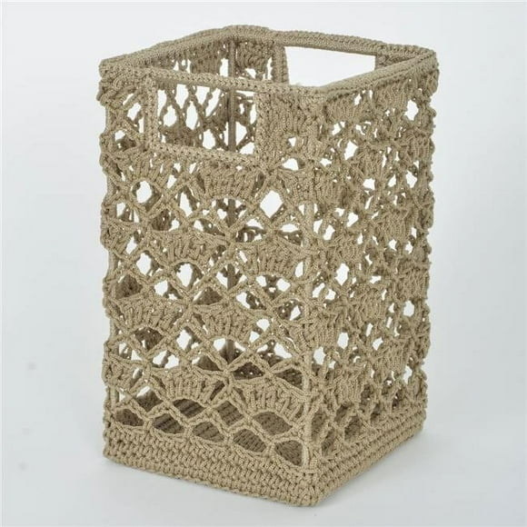 Heritage Lace MC-1125TN Mode Crochet Basket, Tan - 9 x 5.5 x 5.5 in.