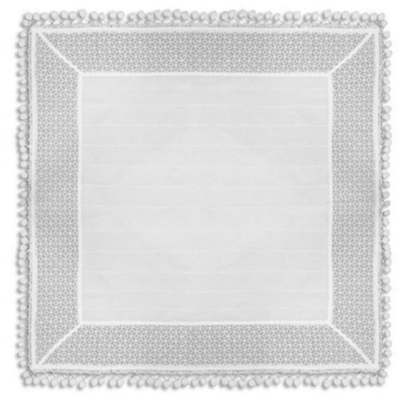 Heritage Lace PI-3636W 36 x 36 in. Prima Table Topper