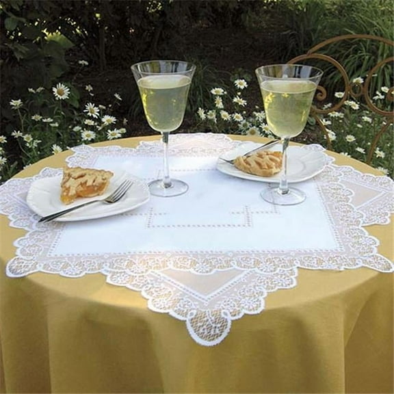 Heritage Lace PR-4242E 42 x 42 in. Prelude Table Topper