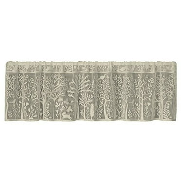 Heritage Lace Rabbit Hollow Valance, 60 by 15-Inch, Cafe