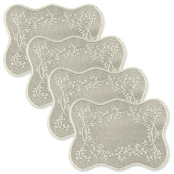 Heritage Lace  Sheer Divine Placemat - Ecru - Set of 4