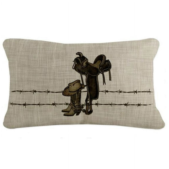 Heritage Lace TRM1220NA-1 Tack Room Pillow, Natural - 12 x 20 in.