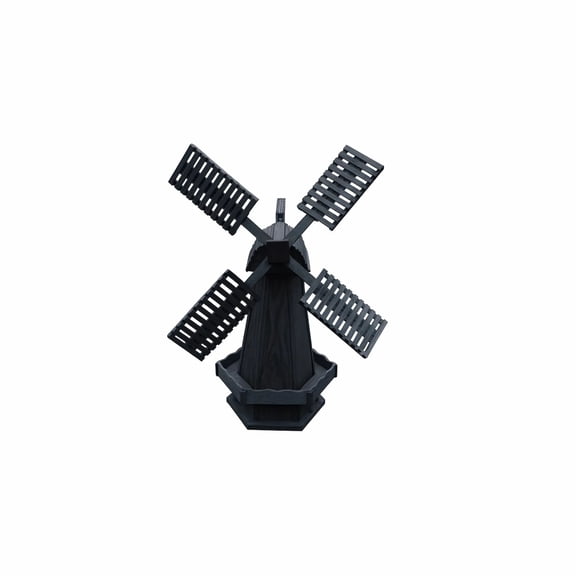 Heritage Lawncraft Pressure Treated Dutch Windmill, Small, Charcoal Stain