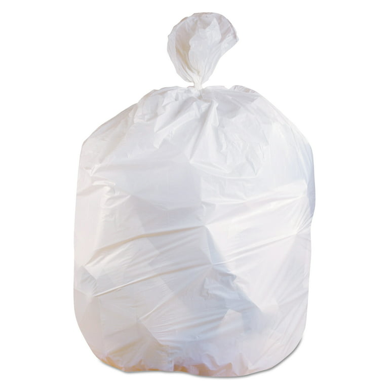 Plasticplace 12-16 Gallon Trash Count │ 0.8 Mil │ Black Garbage Can Liners  │ 24 x 32 (500 Case), 24x32 Inch (Pack of 500)