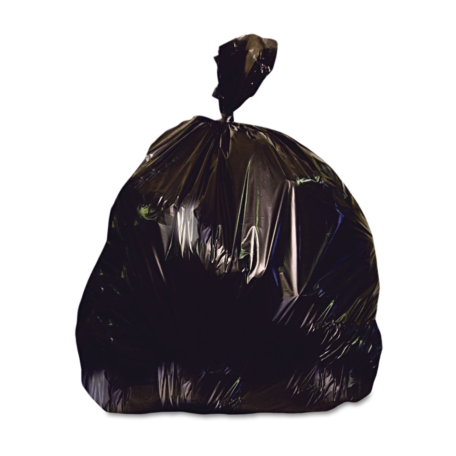 Heritage Low-density Repro Can Liner, 45 Gal, 1.5 Mil, 40" X 46", Black, 100/carton