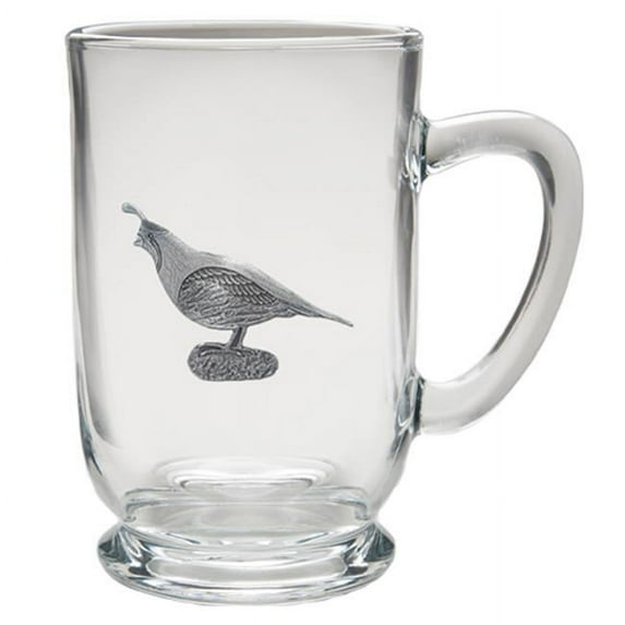 Heritage Metalworks CM3140CL Quail Coffee Mug, Clear